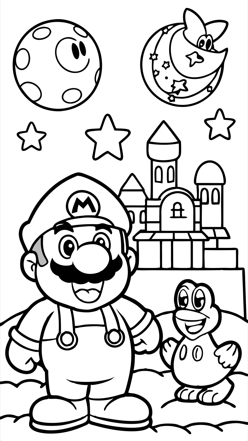 Mario Odyssey Páginas para colorear